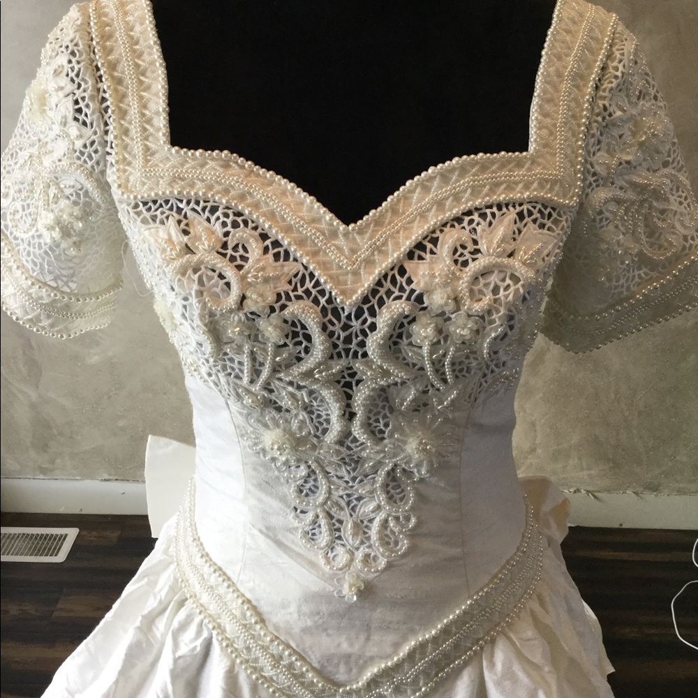 Lili by Oryoni Dupioni Silk Wedding Gown